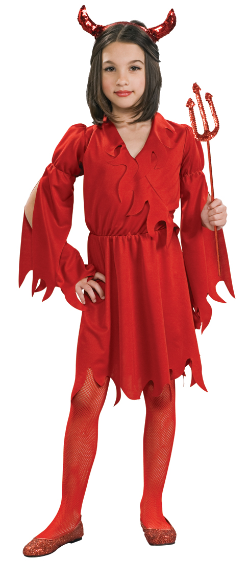 Costume Carnevale Bambina Da Diavolo Vestito Di Travestimento Diavoletta  Bimba